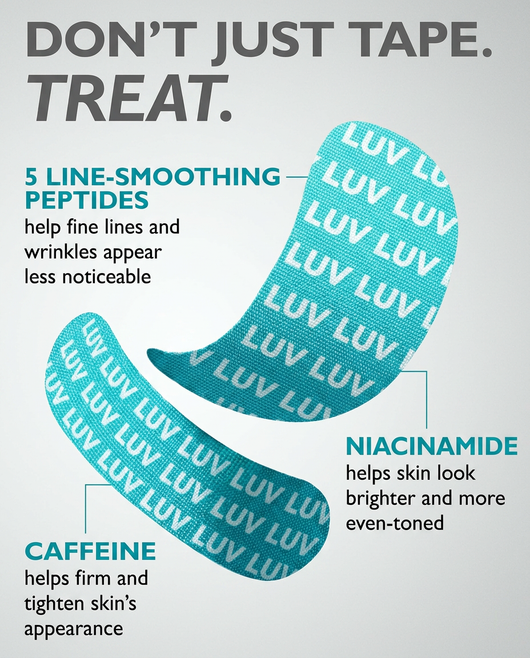 Peptiject Peptide Infused Face + Eye Tape