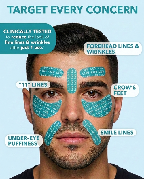 Peptiject Peptide Infused Face + Eye Tape